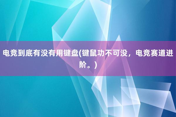 电竞到底有没有用键盘(键鼠功不可没，电竞赛道进阶。)