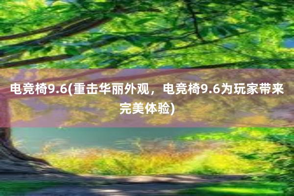 电竞椅9.6(重击华丽外观，电竞椅9.6为玩家带来完美体验)