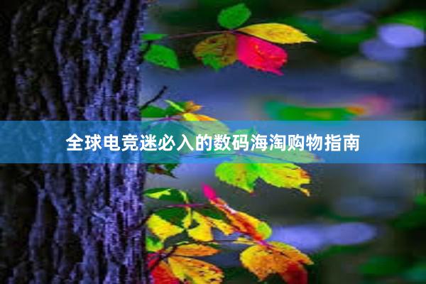 全球电竞迷必入的数码海淘购物指南