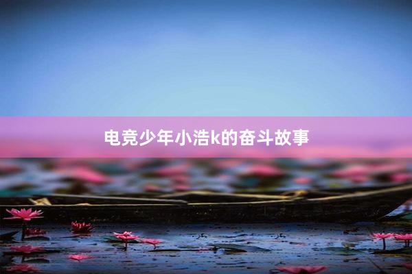 电竞少年小浩k的奋斗故事